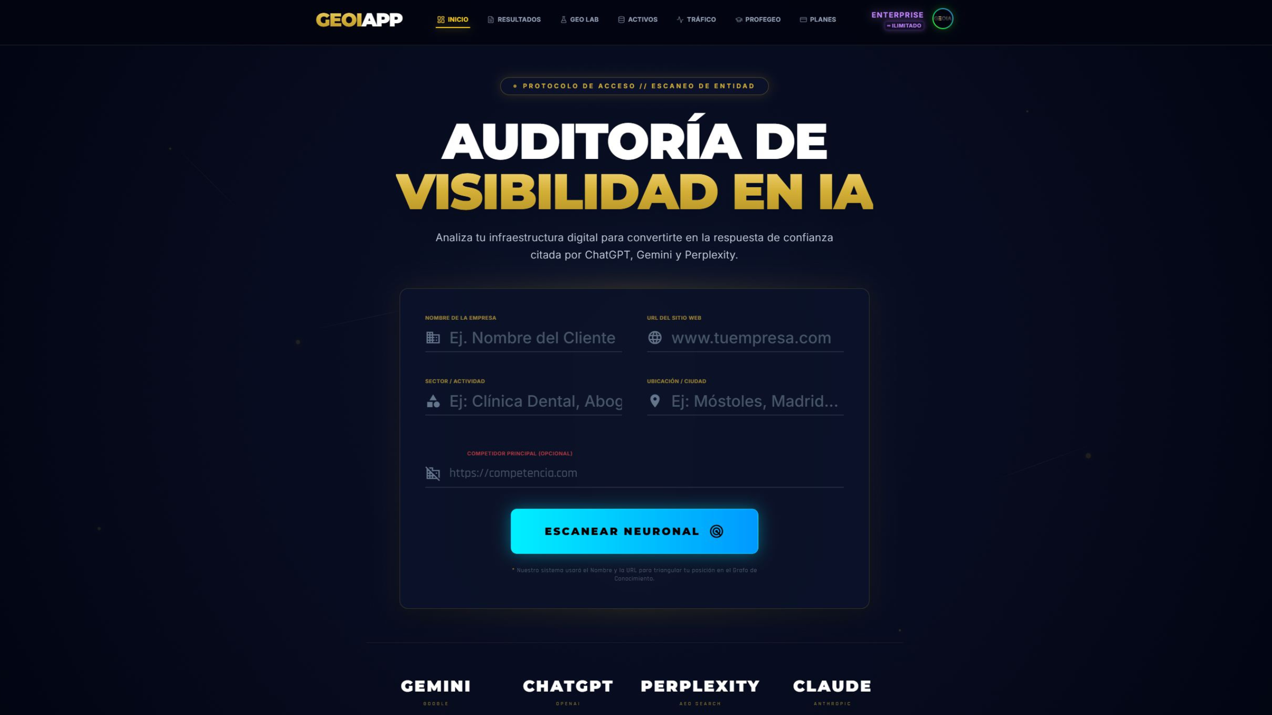 GEOIAPP Dashboard Principal